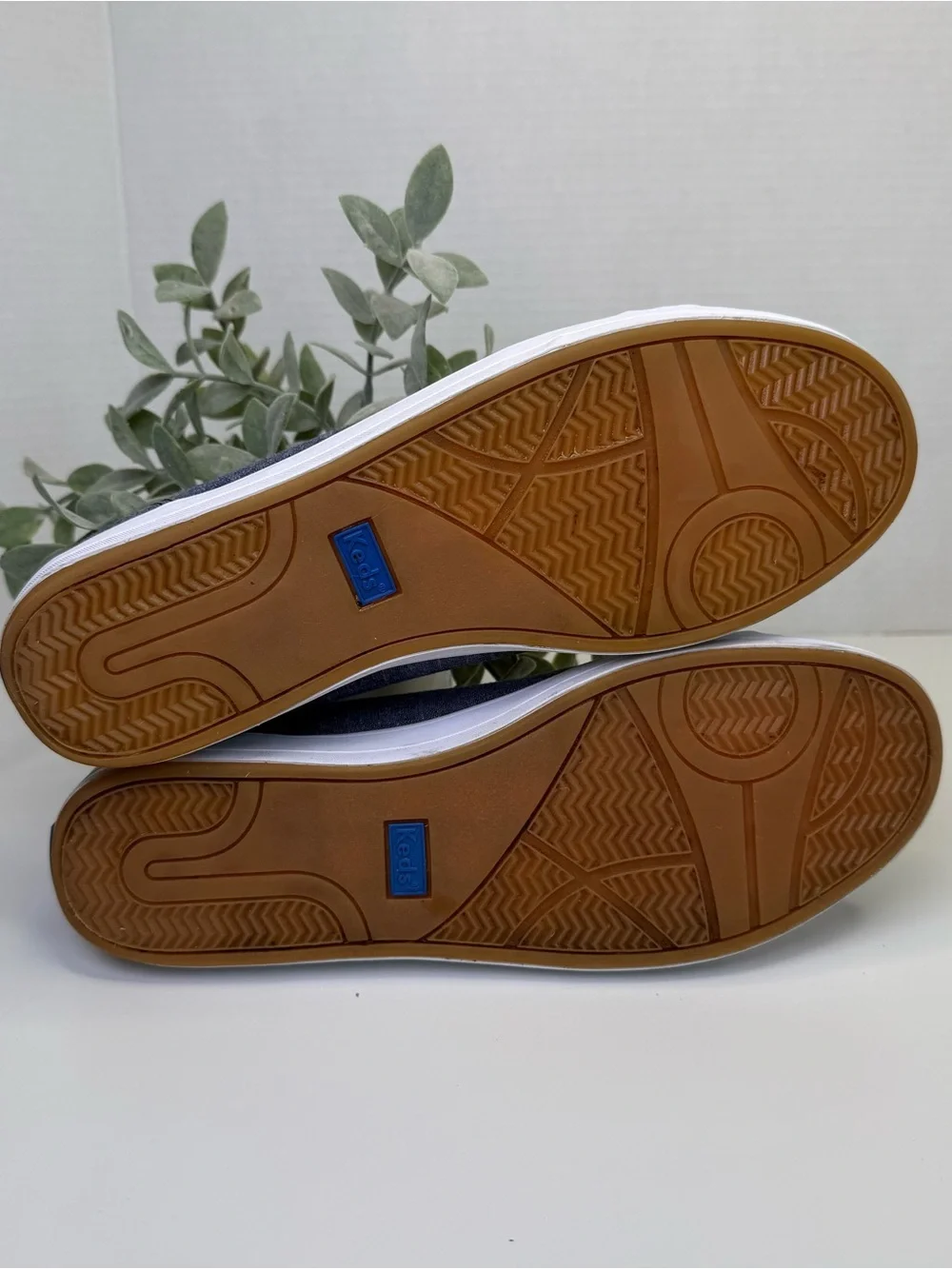 Keds Center III Textile Lace Up Women's Denim Chambray Shoes Sneakers Size 7.5